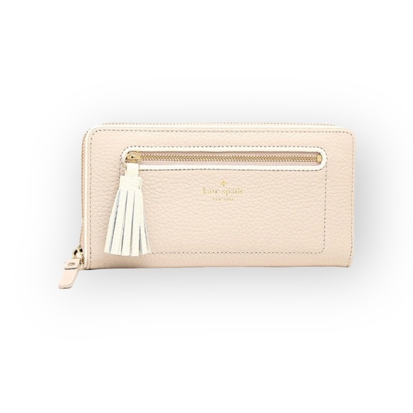 Kate Spade  KSNY Neda Chester Street Wallet  Rose Cloud / Cement  WLRU2654 - Picture 2 of 16